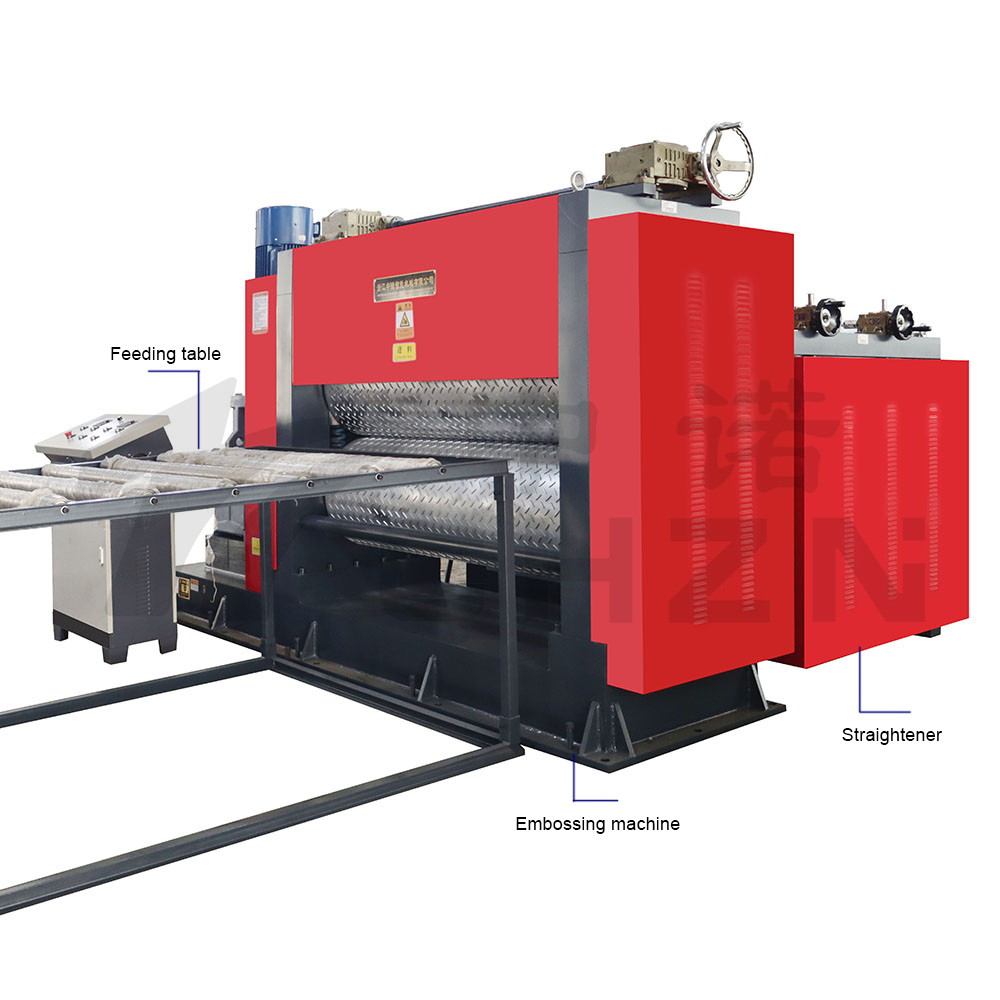 CHZN CNC Автоматическая клетчатая стальная пластина стабильность тиснений для тиснений для выравнивания Anti Slip Board Machine Выравнивание